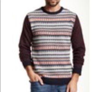 Native Youth pattern sweater L nwt
